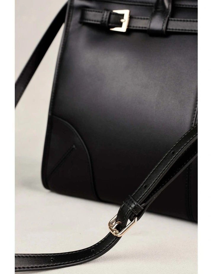 Leather Tote Bag - Black image 5