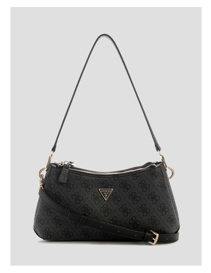 Noelle Shoulder Crossbody Bag in Black Logo image 1