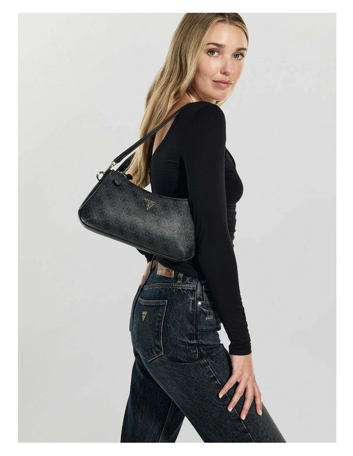 Noelle Shoulder Crossbody Bag in Black Logo image 2