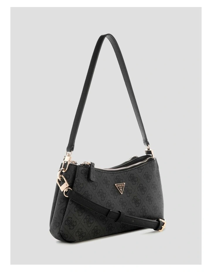 Noelle Shoulder Crossbody Bag in Black Logo image 3