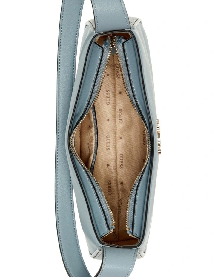Cerelia Top Zip Shoulder Bag in Blue image 3