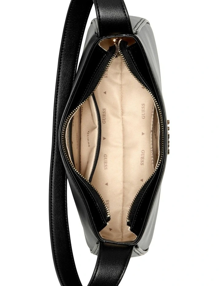 Cerelia Top Zip Shoulder Bag in Black image 3