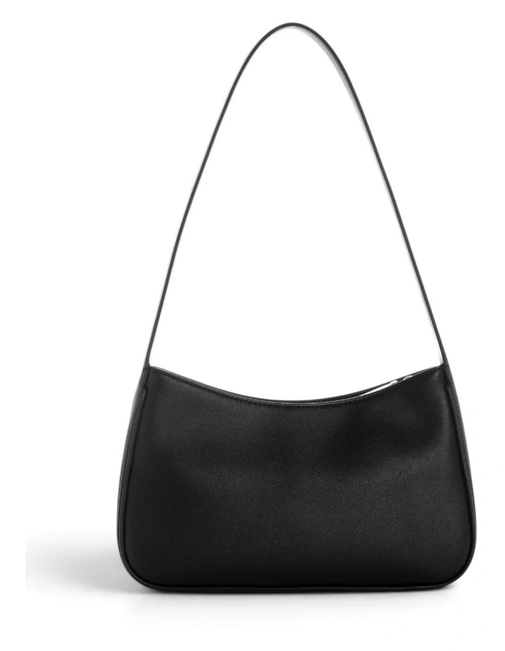 Cerelia Top Zip Shoulder Bag in Black image 4