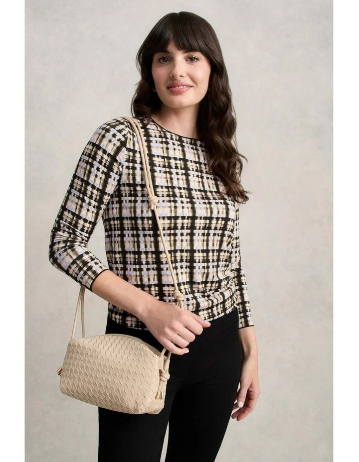 Soft Woven Crossbody - Stone image 2