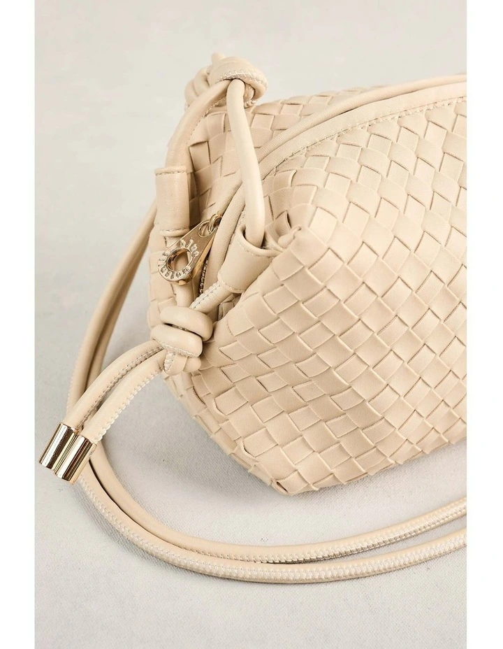 Soft Woven Crossbody - Stone image 3