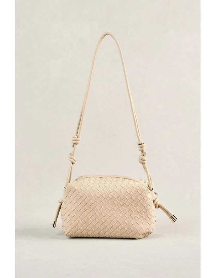 Soft Woven Crossbody - Stone image 5