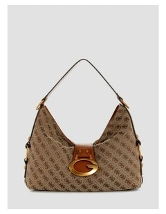 Camden Shoulder Bag in Brown Logo