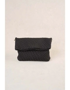 Soft Woven Clutch - Black