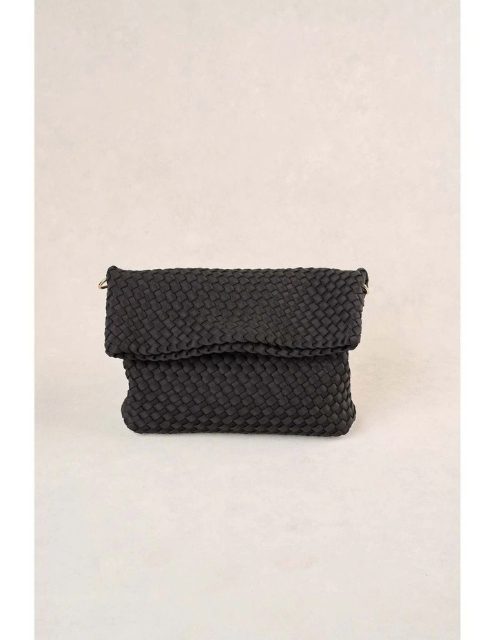 Soft Woven Clutch - Black image 1