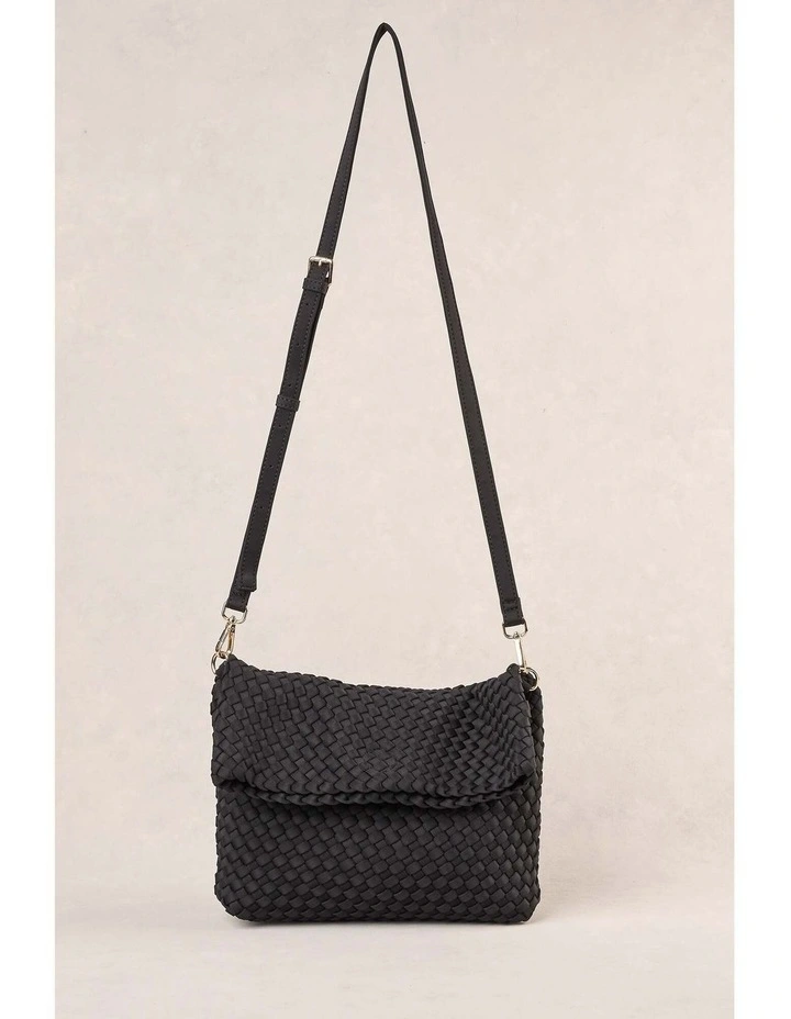 Soft Woven Clutch - Black image 3