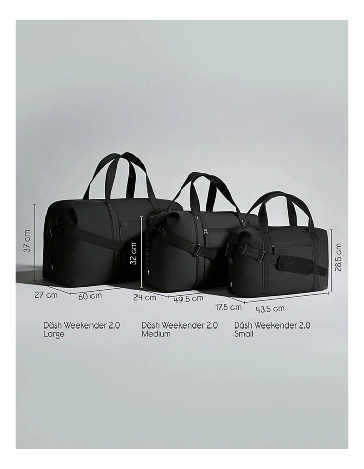 Gaston Luga Dash 2.0 Large (59L) Travel Weekender Duffel Bag - Black image 7