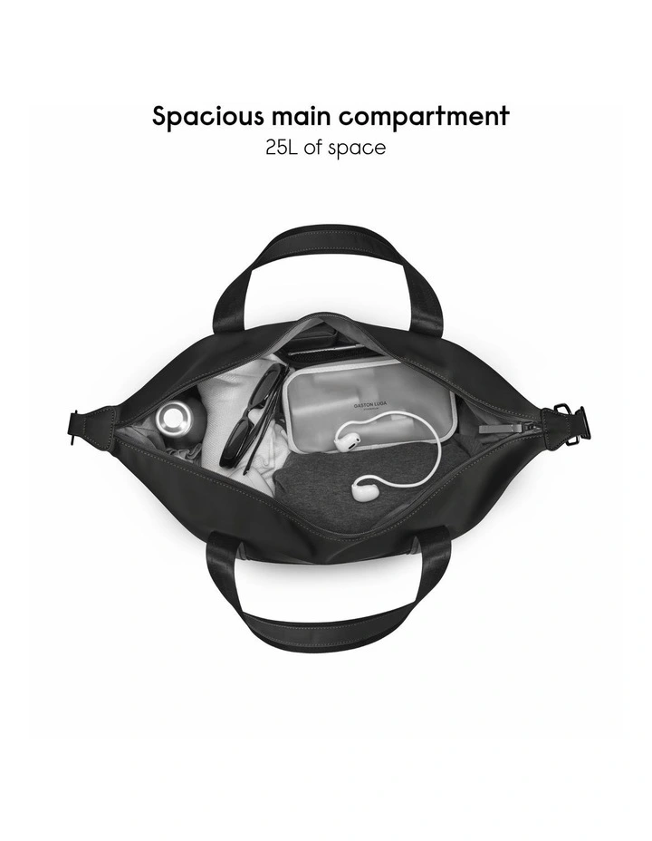 Gaston Luga Dash 2.0 Small (25L) Travel Weekender Duffel Bag - Black image 5