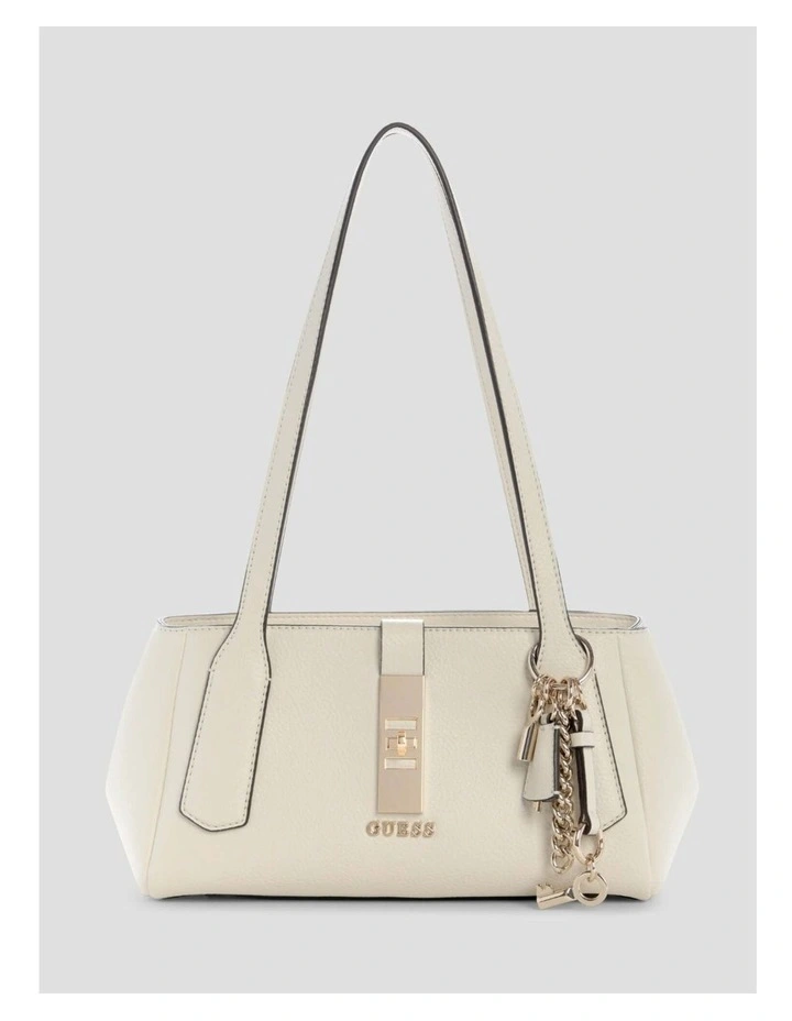Brooke Shoulder Satchel Bag in White image 1