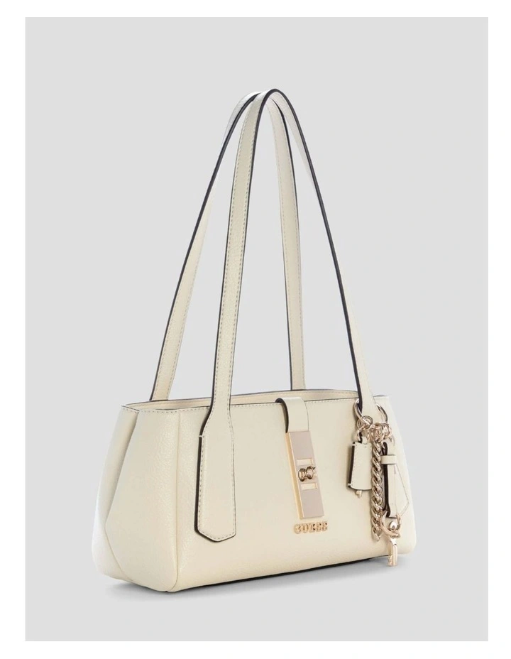 Brooke Shoulder Satchel Bag in White image 3
