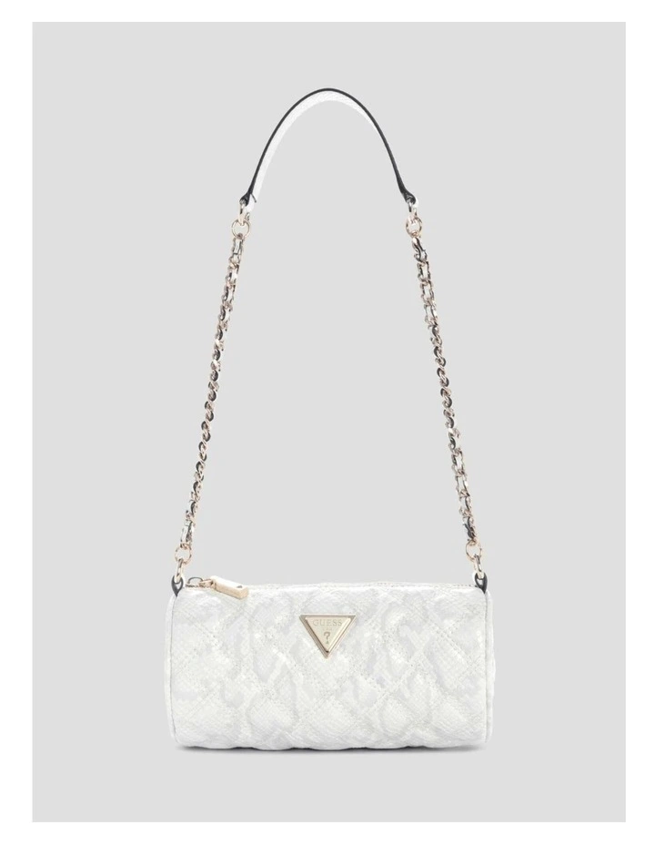 Giully Mini Barrel Bag in White image 1