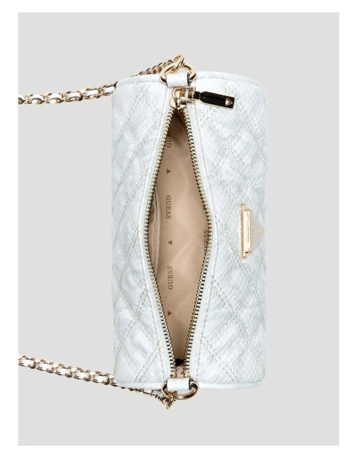 Giully Mini Barrel Bag in White image 4