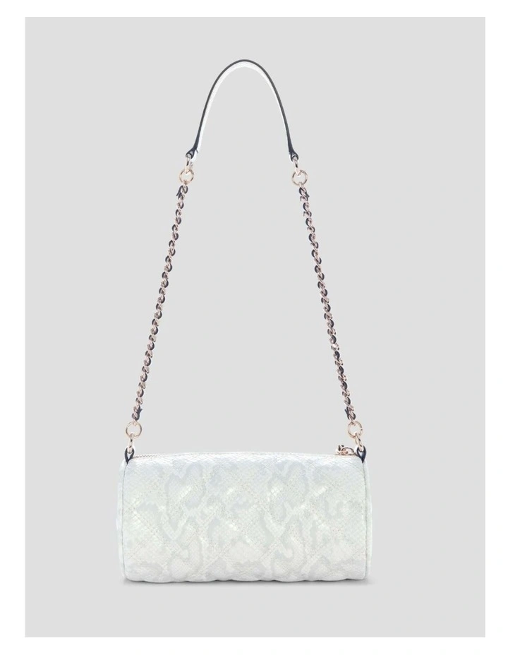 Giully Mini Barrel Bag in White image 5