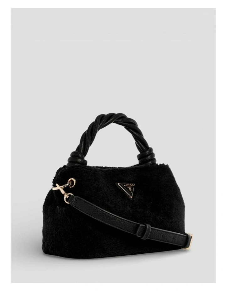Shaida Top Handle Crossbody Bag in Black image 3