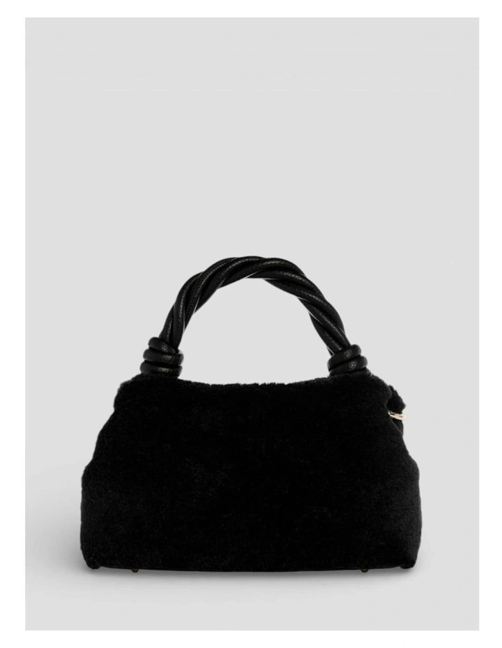 Shaida Top Handle Crossbody Bag in Black image 5