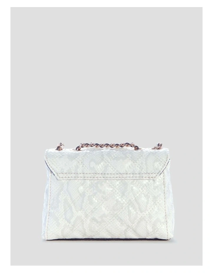 Giully 2 Mini Compartment Flap Bag in White image 5