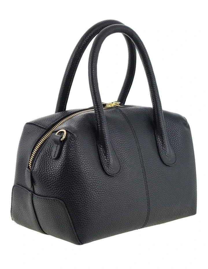 Pierre Cardin Italian Leather Tote Crossbody Bag in Black image 7