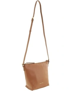 Pierre Cardin Genuine Leather Bucket Crossbody Bag in Chocolate