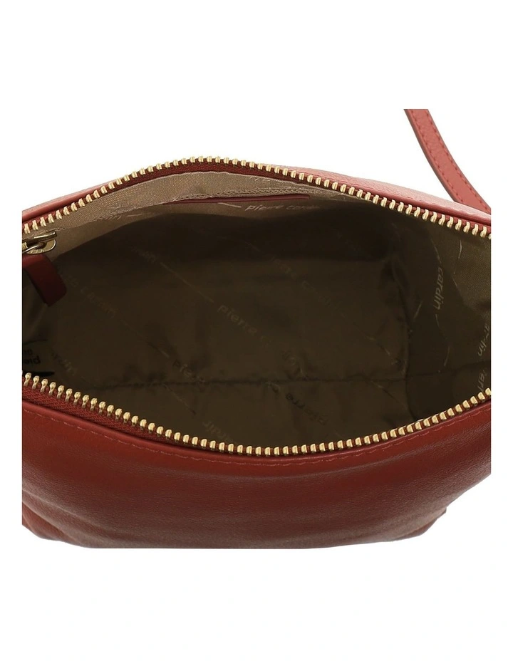 Pierre Cardin Genuine Leather Bucket Crossbody Bag in Terra image 3