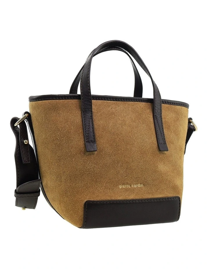 Pierre Cardin Genuine Suede Leather Bag in Camel image 2