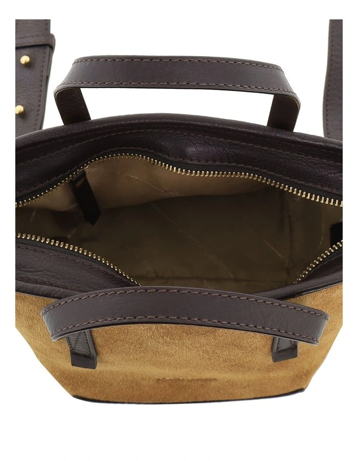 Pierre Cardin Genuine Suede Leather Bag in Camel image 3