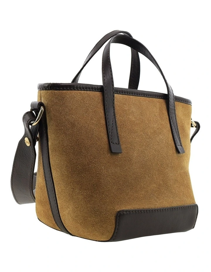 Pierre Cardin Genuine Suede Leather Bag in Camel image 4