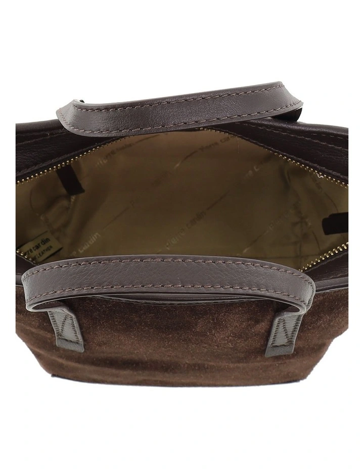 Pierre Cardin Genuine Suede Leather Bag in Chocolate image 2