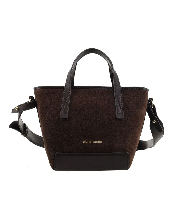 Pierre Cardin Genuine Suede Leather Bag in Chocolate image 3
