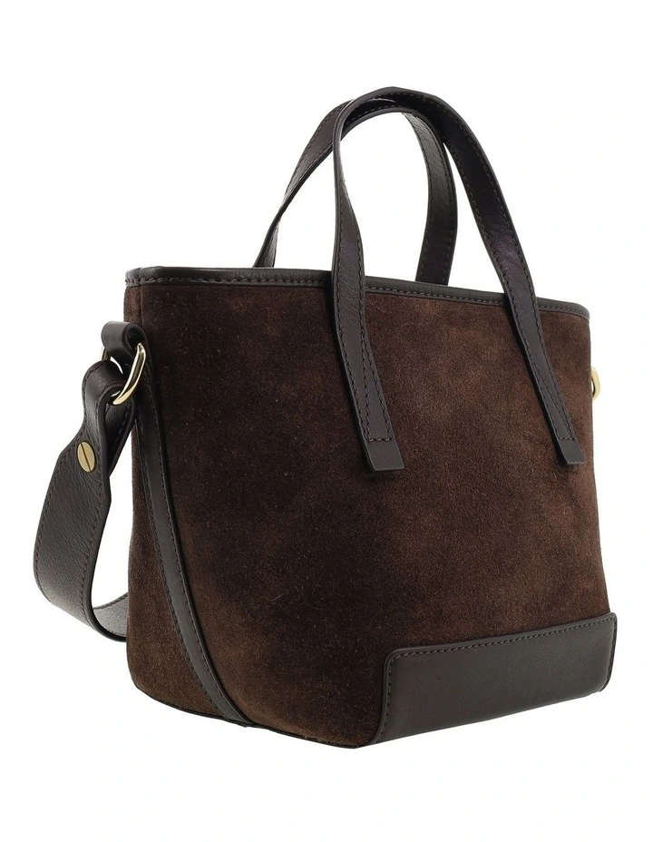 Pierre Cardin Genuine Suede Leather Bag in Chocolate image 5
