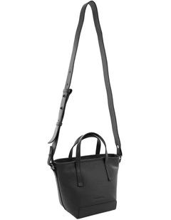 Pierre Cardin Genuine Leather Tote Crossbody Bag in Black