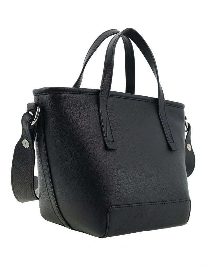 Pierre Cardin Genuine Leather Tote Crossbody Bag in Black image 6