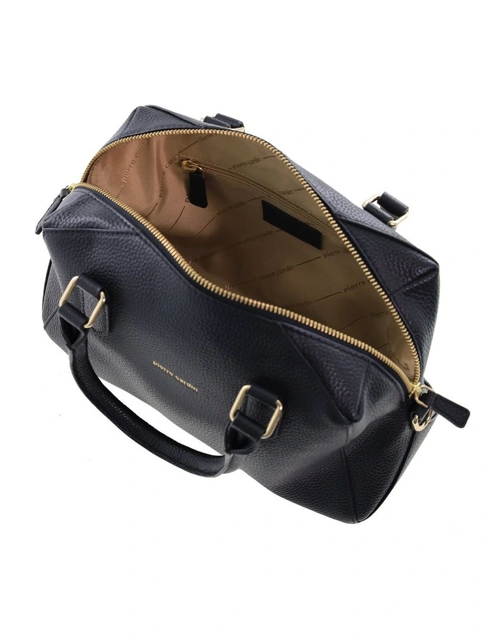 Pierre Cardin Genuine Leather Mini Tote Crossbody Bag in Black image 3