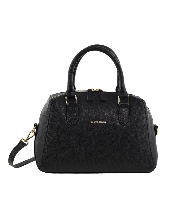 Pierre Cardin Genuine Leather Mini Tote Crossbody Bag in Black image 4