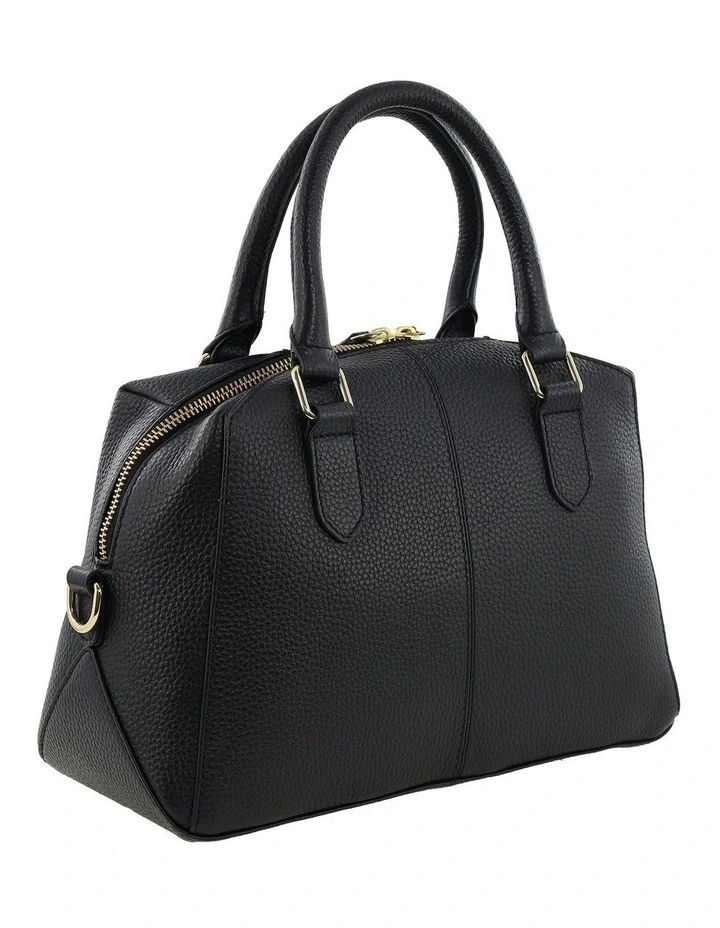 Pierre Cardin Genuine Leather Mini Tote Crossbody Bag in Black image 5