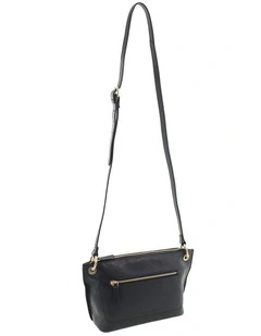 Pierre Cardin Genuine Leather Crossbody Bag in Black