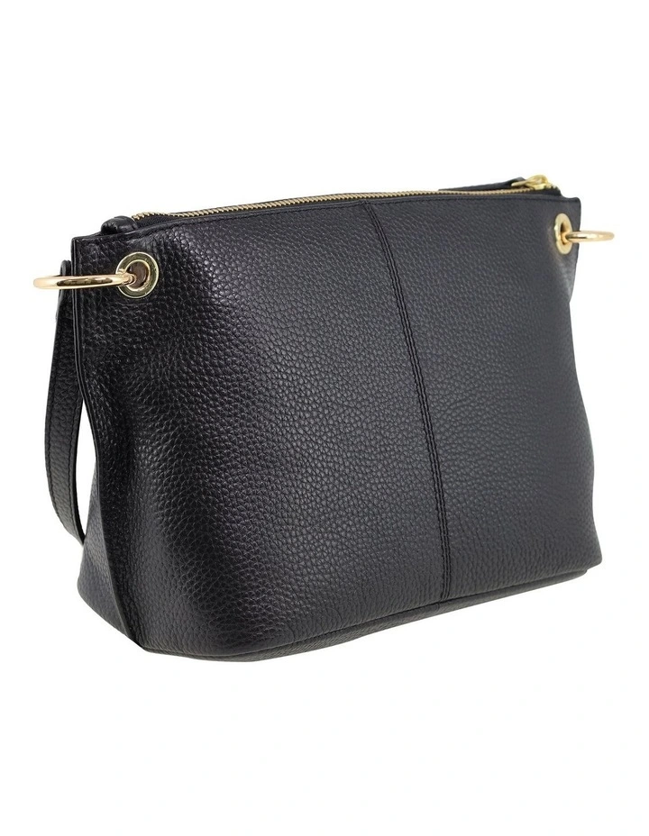 Pierre Cardin Genuine Leather Crossbody Bag in Black image 5