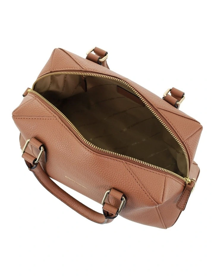 Pierre Cardin Genuine Leather Mini Tote Crossbody Bag in Chocolate image 3