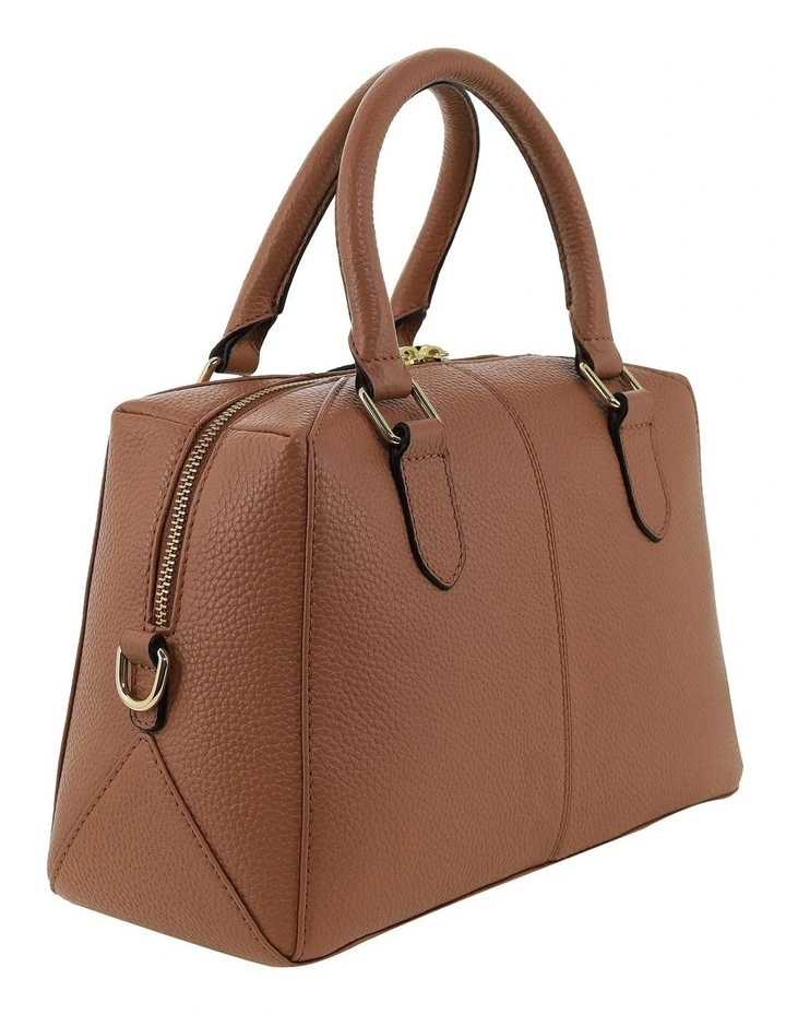 Pierre Cardin Genuine Leather Mini Tote Crossbody Bag in Chocolate image 5