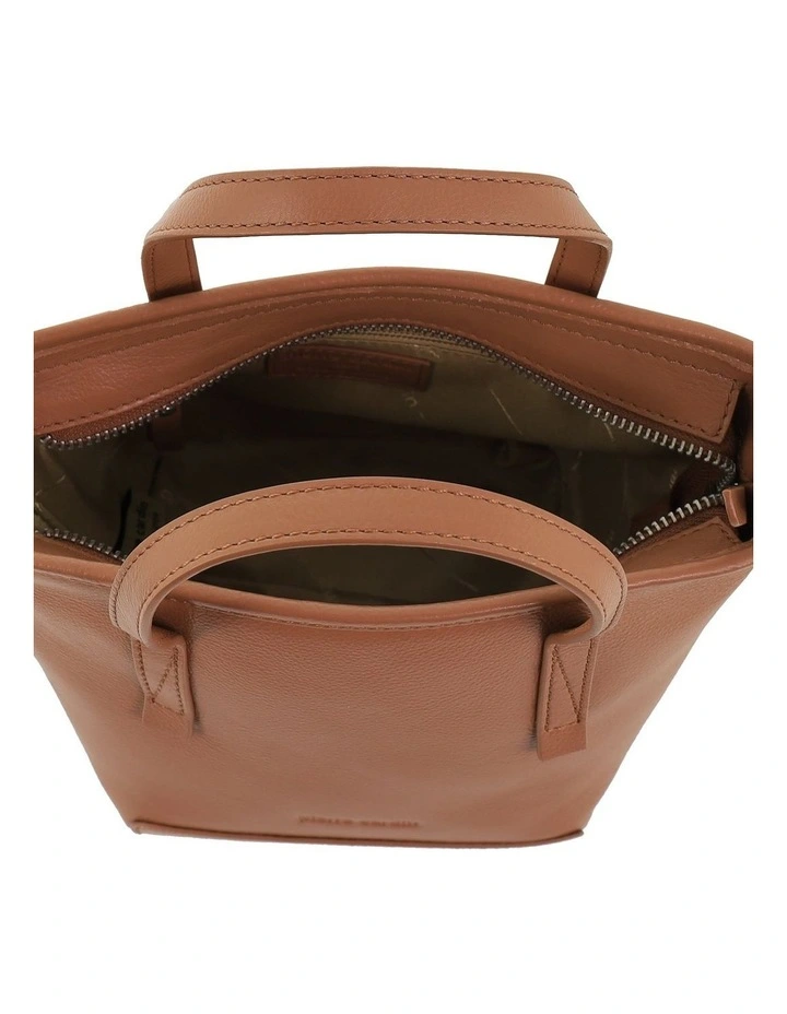 Pierre Cardin Genuine Leather Tote Crossbody Bag in Chocolate image 3