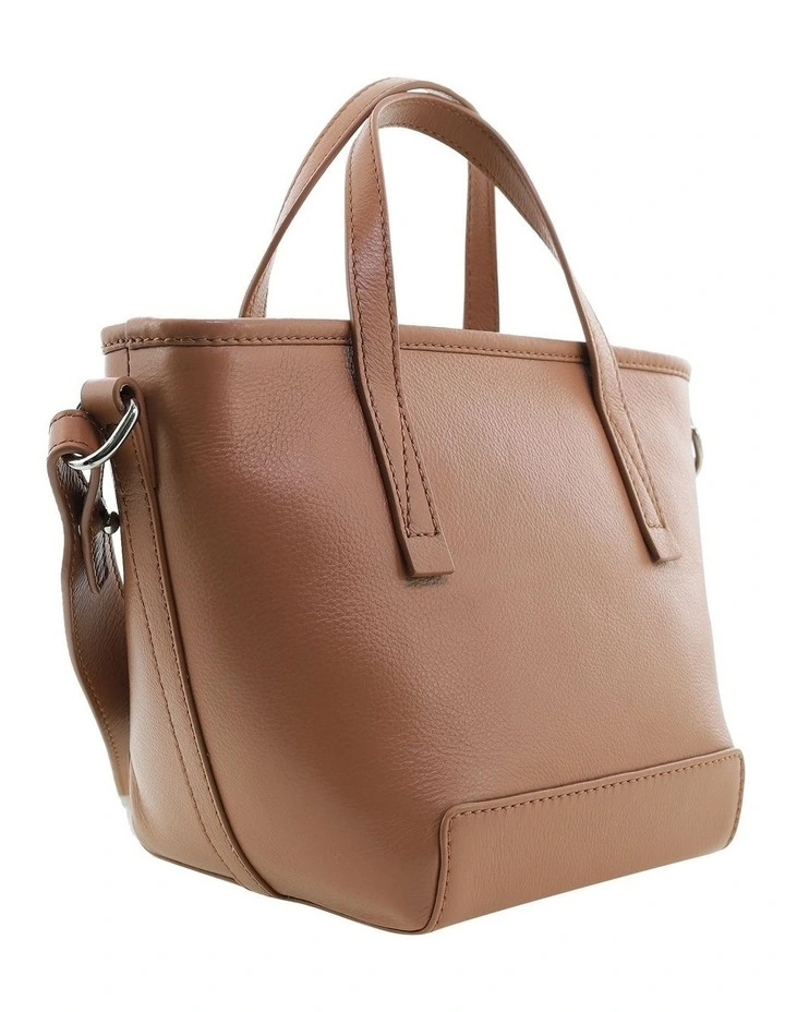 Pierre Cardin Genuine Leather Tote Crossbody Bag in Chocolate image 6
