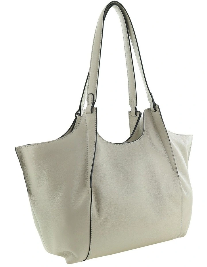 Pierre Cardin Genuine Italian Leather Shoulder Bag in Bone image 4