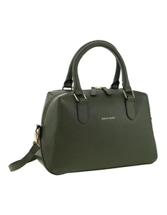 Pierre Cardin Genuine Leather Mini Tote Crossbody Bag in Geen