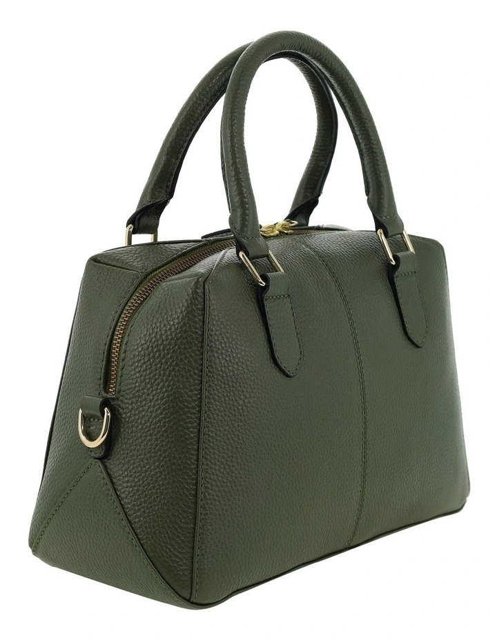 Pierre Cardin Genuine Leather Mini Tote Crossbody Bag in Geen image 4