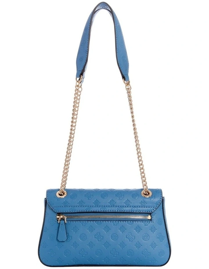 Arlena Logo Convertible Crossbody Flap Bag in Blue image 4