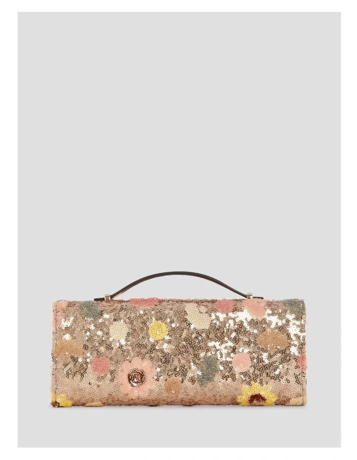 Tasmin Top Handle Clutch Bag in Floral Multi image 5
