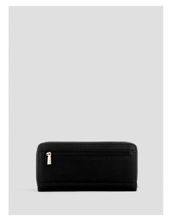 Laurel Large Zip Around Wallet in Black image 2